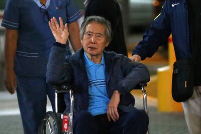 Hospitalizan nuevamente al expresidente peruano Alberto Fujimori