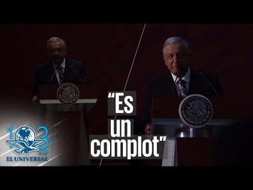 Así dio la conferencia hoy AMLO, con el apagón