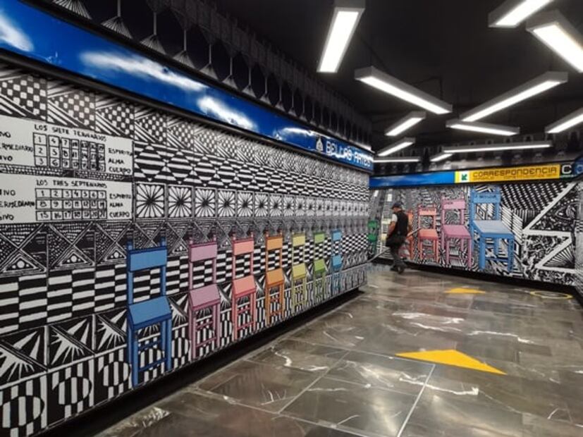 Recorre el Metro Bellas Artes para ver la expo de Pedro Friedeberg