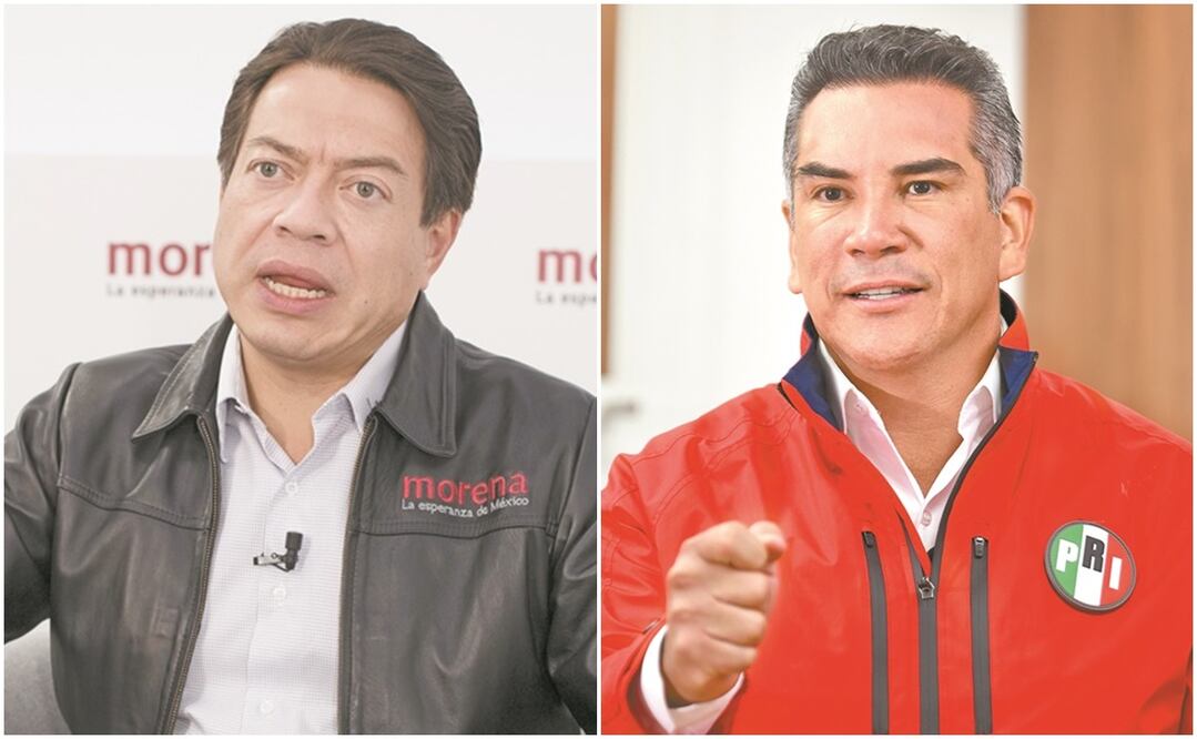 Mario Delgado Carrillo y Alejandro Moreno Cárdenas. Fotos: Archivo El Universal