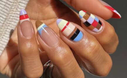 Striped nails: 5 diseños de uñas con rayas que amarás
