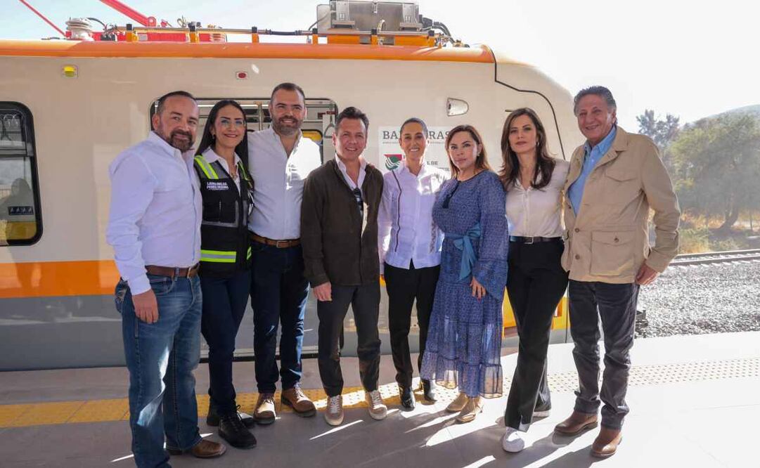 Claudia Sheinbaum supervisa los avances  de la Línea 4 del Tren Ligero en la Zona Metropolitana de Guadalajara. Foto: Especial