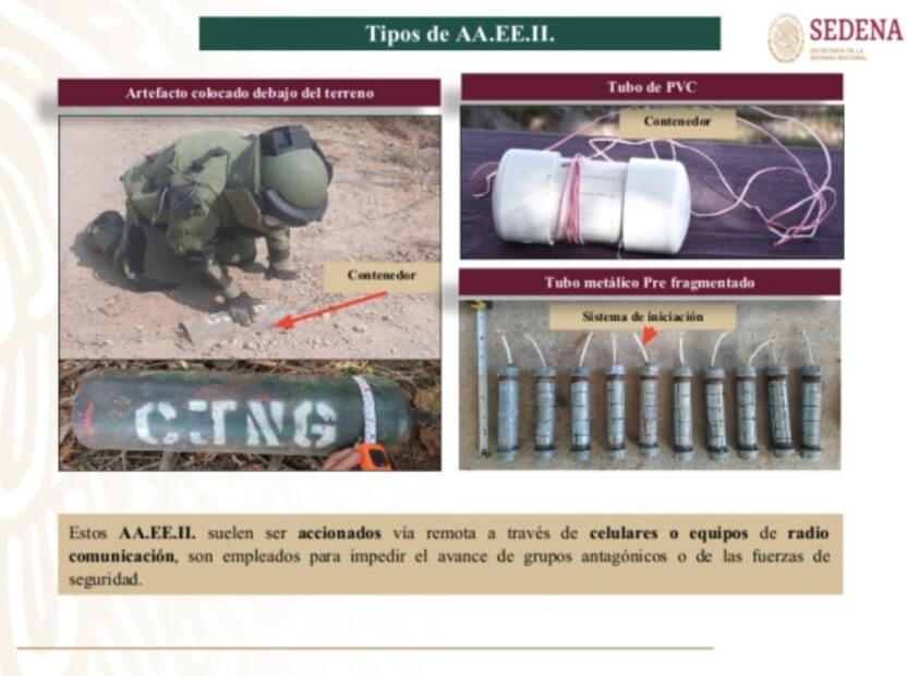 Ejército desactiva un explosivo por día; identifica usos en drones y colocados bajo suelo: Guacamaya Leaks
