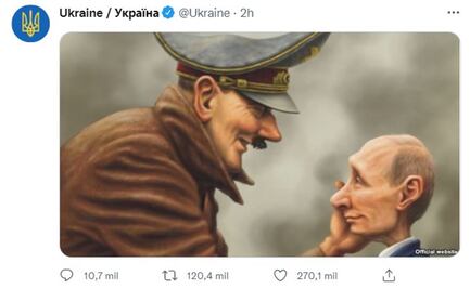 Ponen a Putin como alumno de Hitler