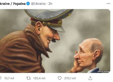 Ponen a Putin como alumno de Hitler