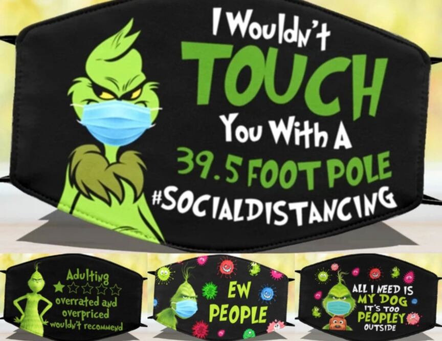 Estos son los cubrebocas más divertidos para las fiestas decembrinas / Foto: Wish