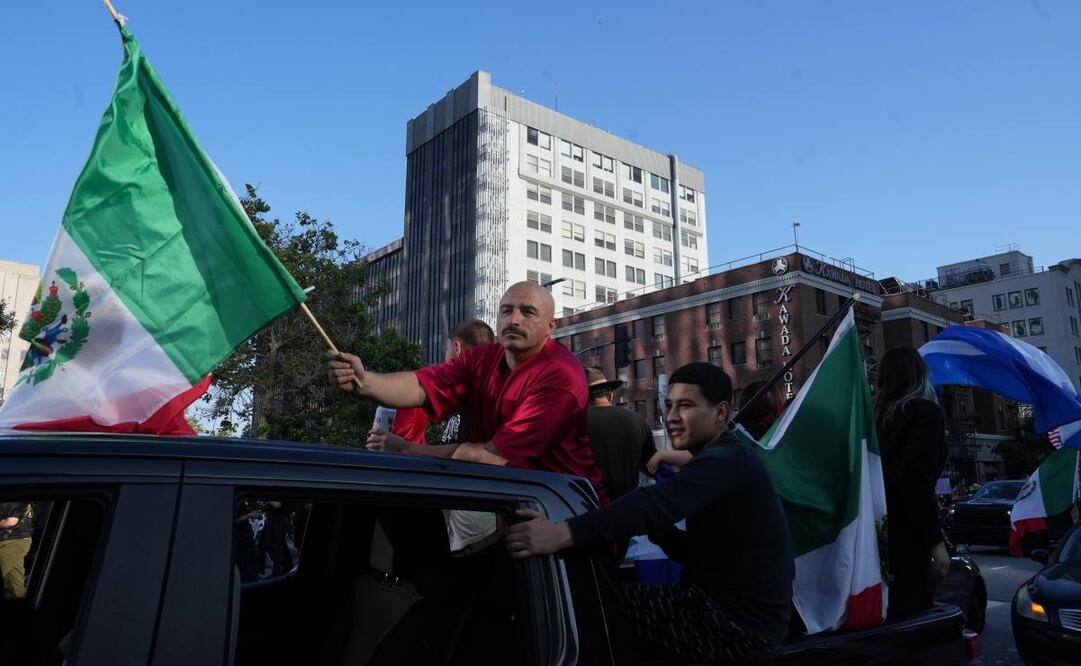 Por Sexto día continúan las protestas en el centro de Los Ángeles en  contra de ICE y las deportaciones a unas horas del toque de queda emitido el día de ayer por la alcaldesa Karen Bass. (11/06/25) Fotos: Aimee Melo/ EL UNIVERSAL