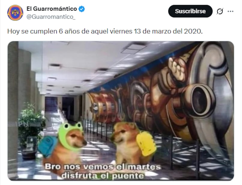 Memes de este viernes 13 de marzo de 2026. Foto: X