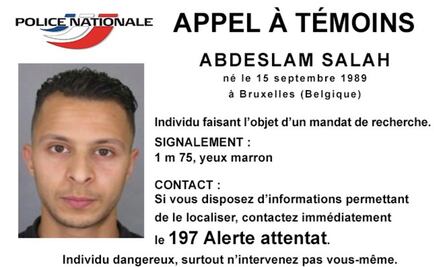 Detienen a Abdeslam, autor intelectual de ataques en París