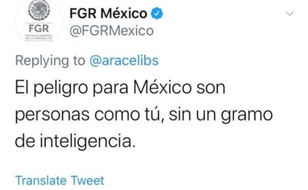 Investiga FGR a funcionario que insultó a tuitera por criticar a AMLO