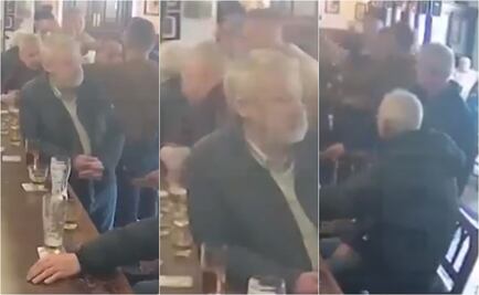 Connor McGregor le da un puñetazo a un anciano en un bar