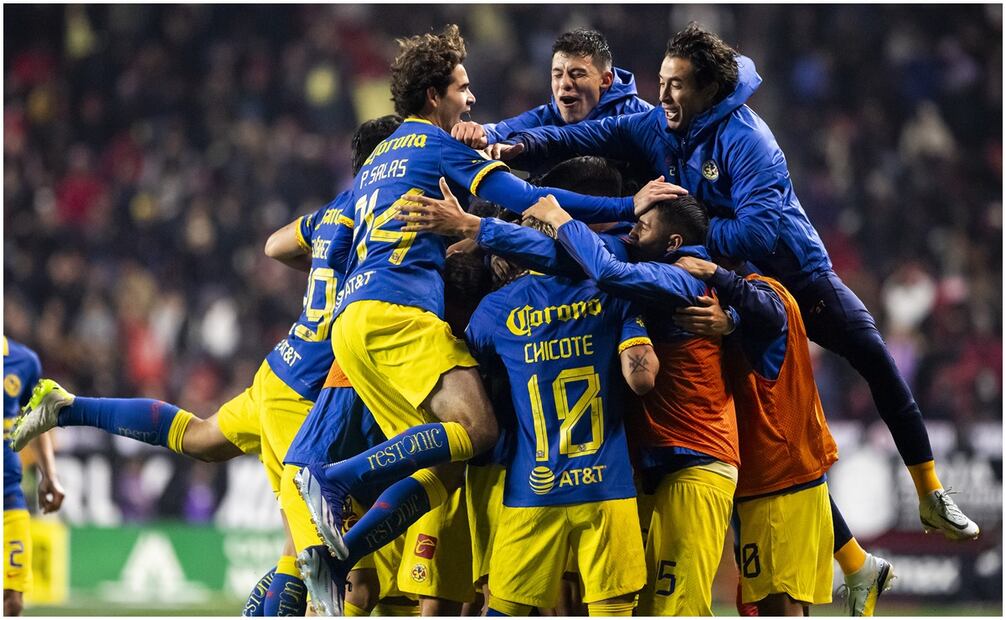 América celebrando el triunfo ante Xolos - Imago7