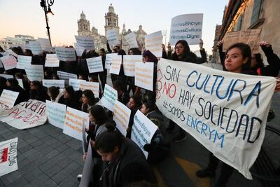 Integrantes del INAH protestan por falta de pagos y recorte al presupuesto
