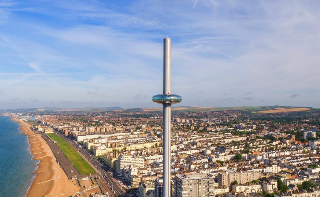 British Airways ¡360, promete vistas panorámicas de 360 grados desde una estructura de cable de 18 metros de diámetro. (Foto: Cortesía British Airways i360)