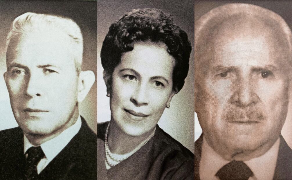 Rafael Matos Escobedo, Livier Ayala Manzo y Eduardo Langle Martínez. Fotos: Cortesía del libro semblanzas de ministros de la corte
