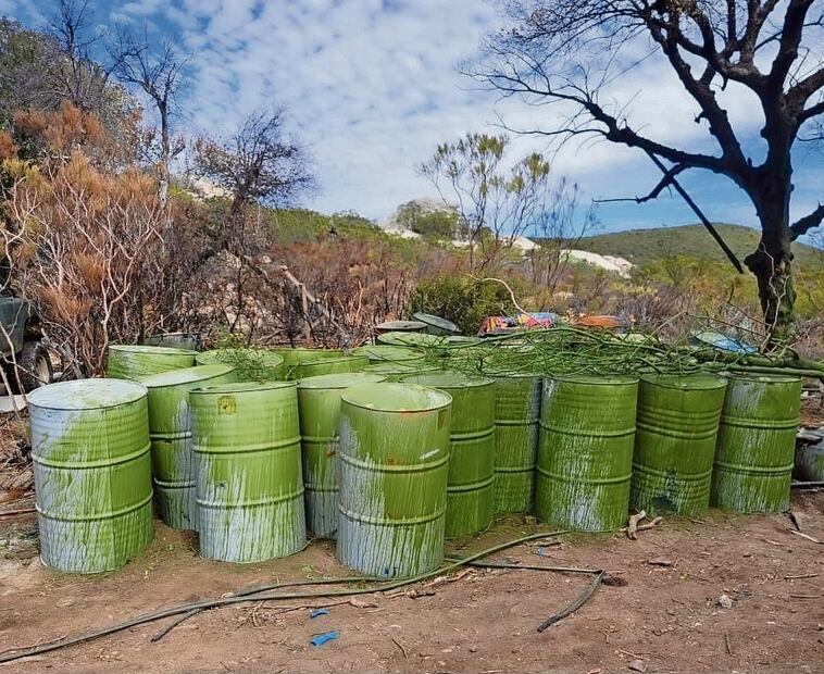 Laboratorio clandestino de fentanilo en México. Foto: Cortesía