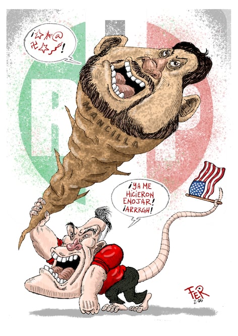 ¡Cuidado con el porro! Cartón de FER