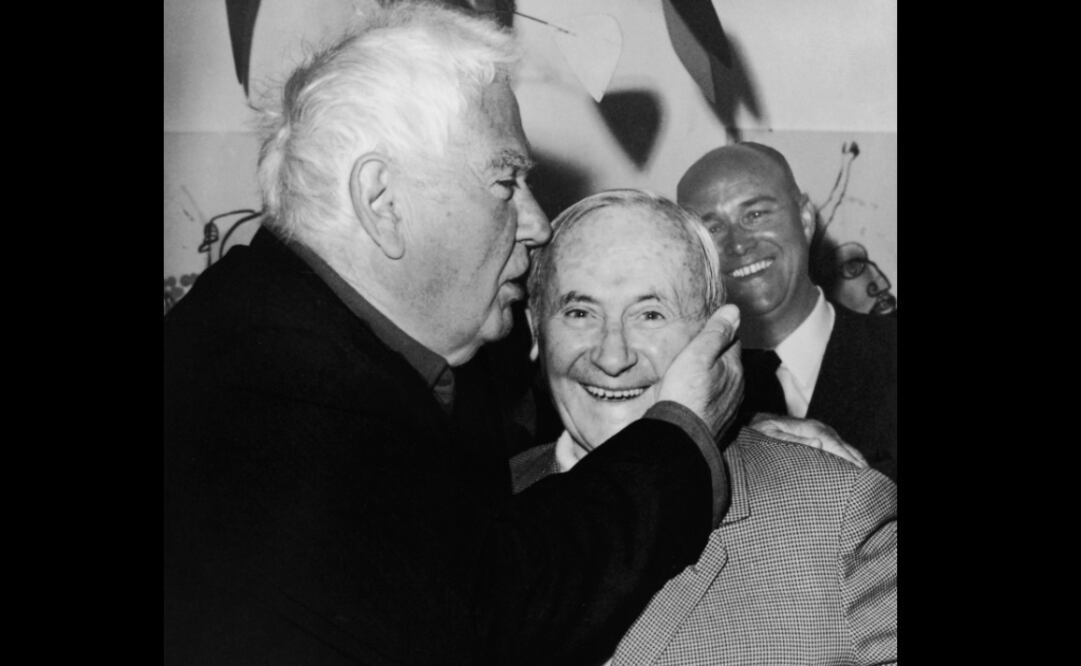 Foto de archivo de Alexander Calder y Joan Miró. Foto: AP / Courtesy of the Phillips Collection