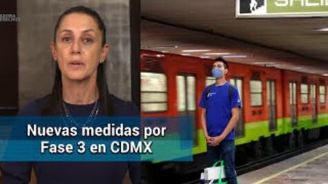 Cierre de estaciones del Metro y Hoy no circula obligatorio por Fase 3 en CDMX