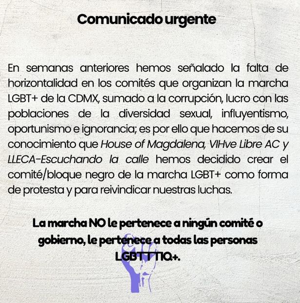 Conforman bloque negro para la Marcha LGBT+ 2023
