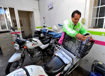 Revisa Sepomex condiciones de motos y bicis de carteros