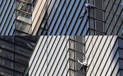 Detienen a "hombre araña" francés luego de escalar edificio en Londres 