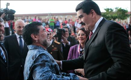 Maradona respaldó la visita de Maduro a México