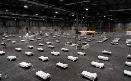 De feria de arte a hospital para infectados de coronavirus