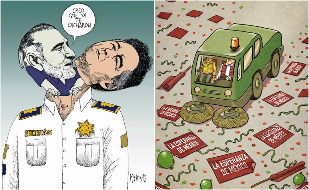 Los cartones, que circulan en medios y redes sociales, reflejan el impacto nacional del caso. Foto: Kemchs y Chelo