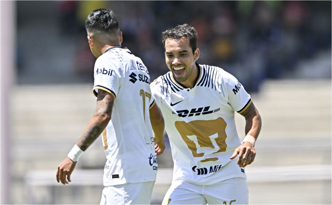 Pumas por fin gana en el Apertura 2022 gracias a un golazo de Adrián Aldrete / FOTO: ESPECIAL