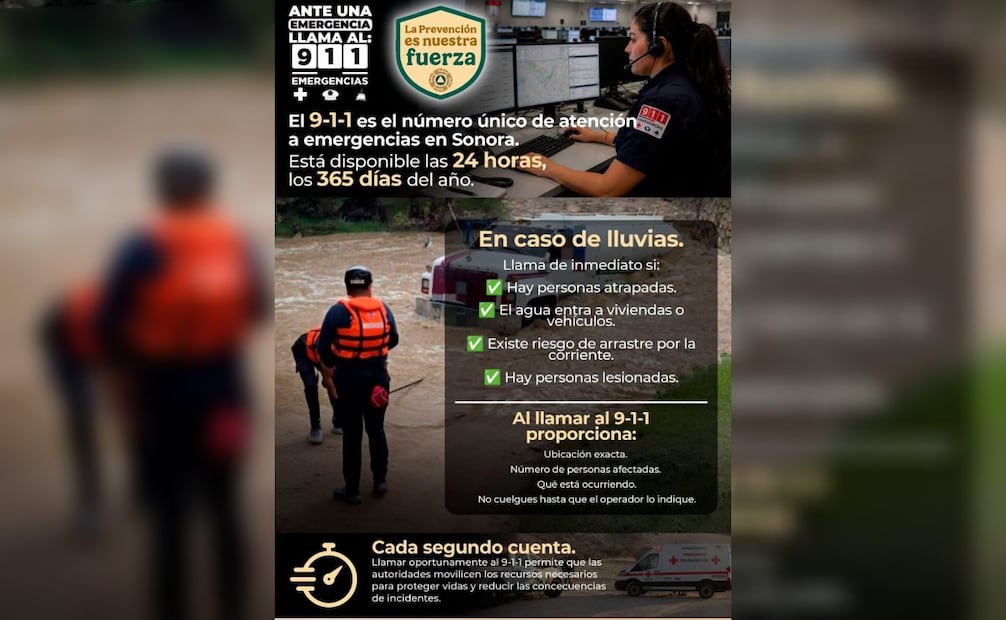 Protección Civil alerta por tormentas en Sonora; prevén lluvias fuertes, granizo y vientos intensos.
Foto: Especial.