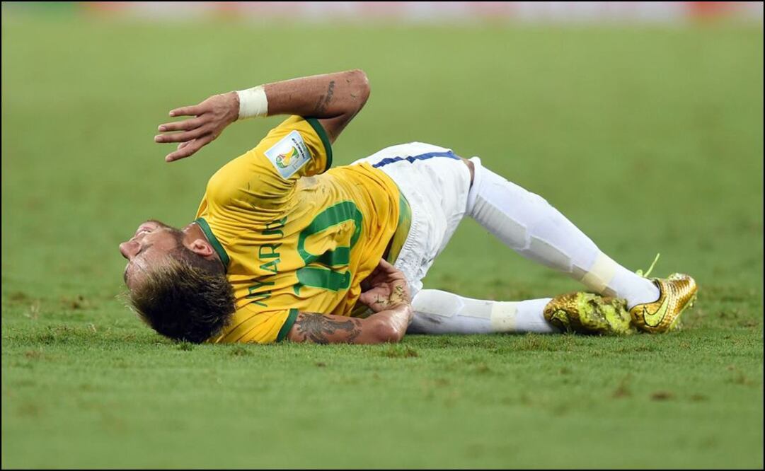 Neymar lesionado (Foto: EFE)