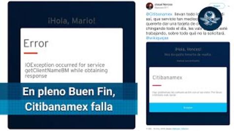 El Buen Fin 2019: Citibanamex presenta fallas en servicio