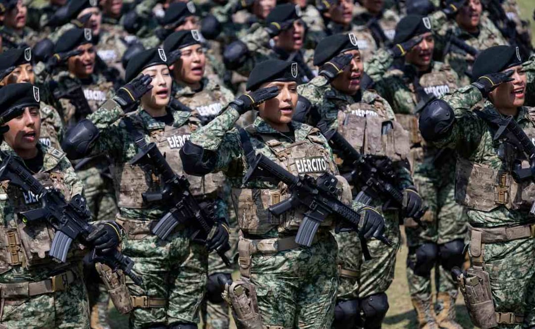 Mujeres del Ejército en la conmemoración del Día Internacional de la Mujer, en el Campo Deportivo Militar Marte. 8 de Marzo 2026/ Foto: Hugo Salvador. El Universal