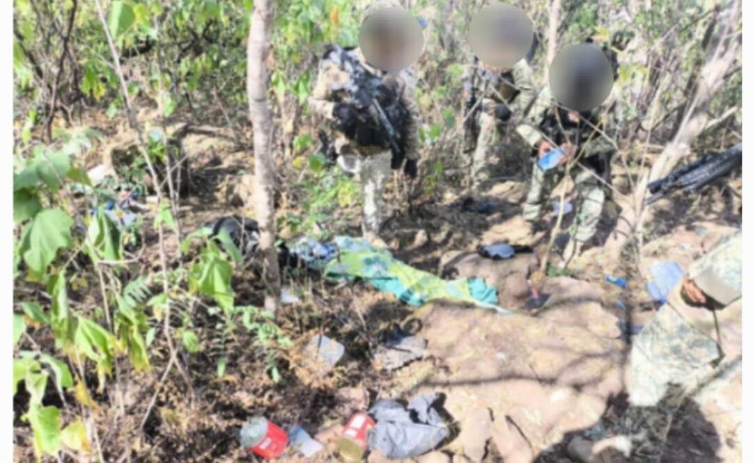 Localizan campamentos y drones en Badiraguato
Foto: Especial.