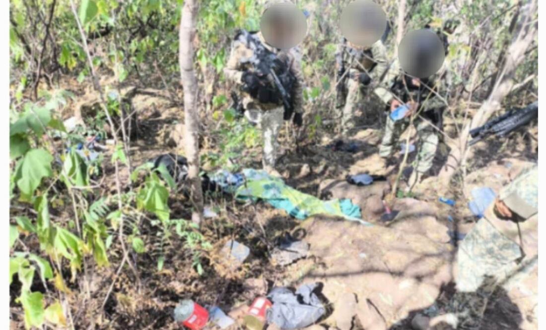 Localizan campamentos y drones en Badiraguato
Foto: Especial.