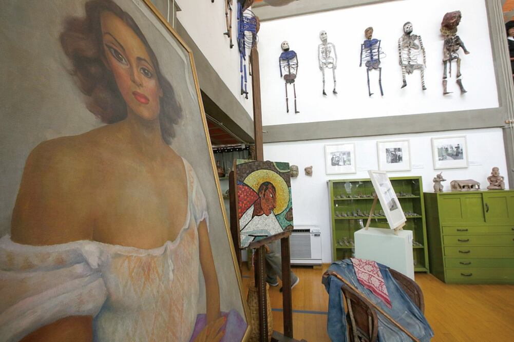 En el estudio de Diego Rivera se presentan fotos de Héctor García y un audio con voz del pintor (LUIS CORTÉS. EL UNIVERSAL)