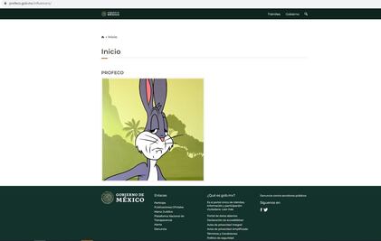 Profeco alista acuerdo para regular publicidad de “influencers” y en la página del proyecto aparece “Bugs Bunny”