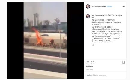 ¿Altas temperaturas provocaron incendios en arbustos de Dubái y Kuwait?