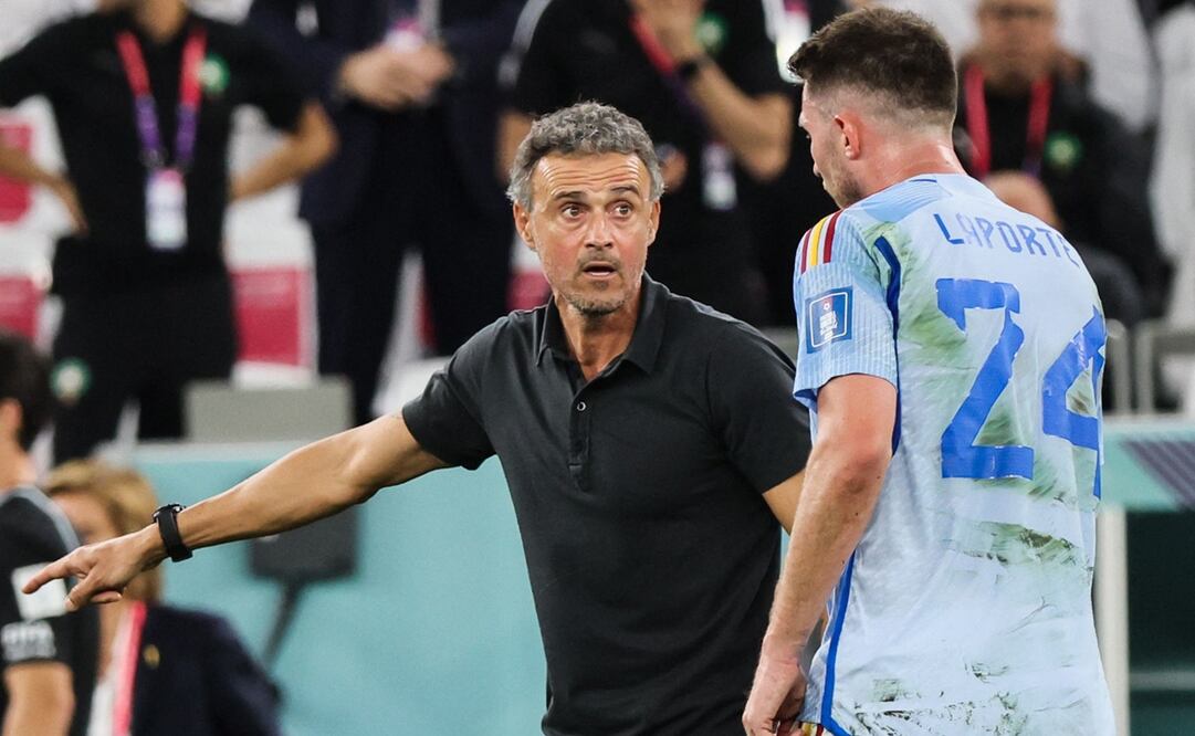 Luis Enrique dirigiendo en la Copa del Mundo de Qatar 2022 - FOTO: AFP