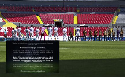 Futbolistas del Ascenso se manifiestan y piden apoyo a los de Liga MX