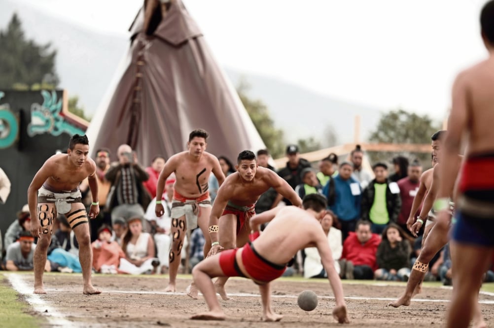 En Teotihuacán se realizó el segundo campeonato nacional de Juego de Pelota Mesoamericano. (ALEJANDRA LEYVA. EL UNIVERSAL)