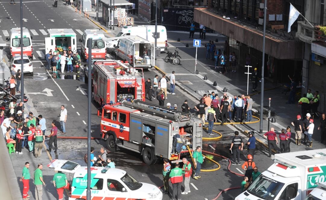 El suceso ocurrió en el Hotel Las Naciones, ubicado en la transitada avenida Corrientes, a pocos metros del Obelisco, una de las zonas con más turismo de la capital argentina Foto: AFP