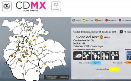 Air quality reported as bad in Mexico City
