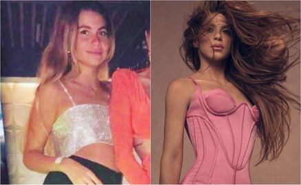 Clara Chía observa fotos de Shakira mientras apoya a Piqué en partido del Barcelona 