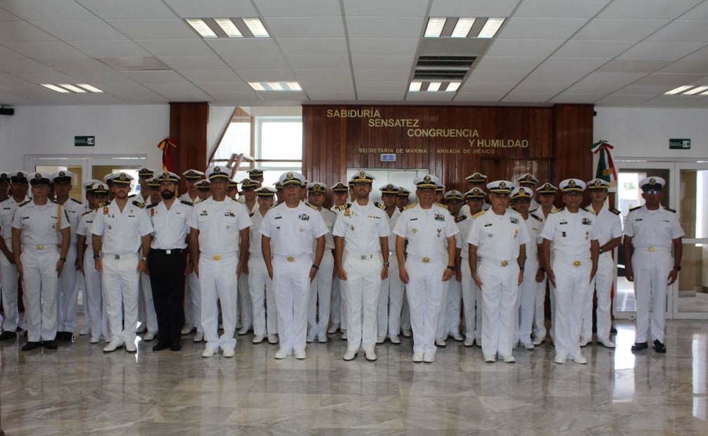 La Heroica Escuela Naval Militar en Veracruz recibió a integrantes de la tripulación del Buque Escuela “Juan Sebastián de Elcano” de la Armada de España (02/04/2026). Foto: Especial