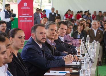 Mañana iniciará fase de reconstrucción por sismo en Edomex: Del Mazo