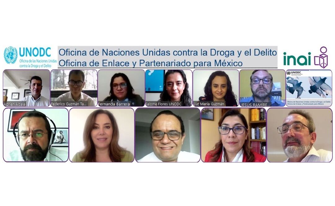 INAI y UNODC trabajan en mecanismo nacional de prevención y combate a la corrupción