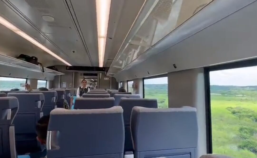 López Obrador realizó un recorrido de supervisión del Tren Maya. Foto: Captura de pantalla / X @MeyerFalcon