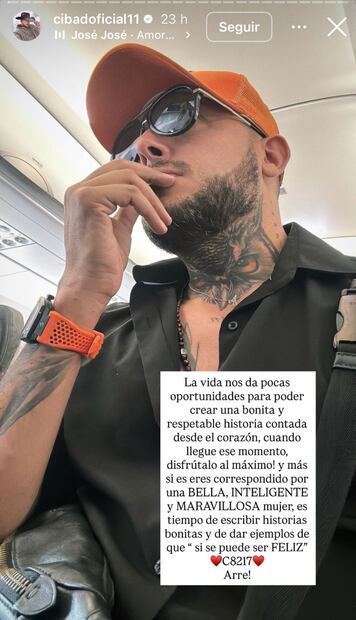 Cibad Hernández dedica un emotivo estado a Alicia Villarreal. Foto: Instagram oficial.